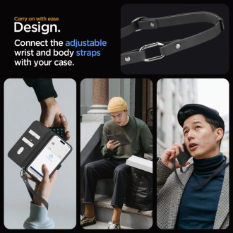 Pouzdro Spigen Wallet S Pro pro iPhone 15 Pro Max - černé