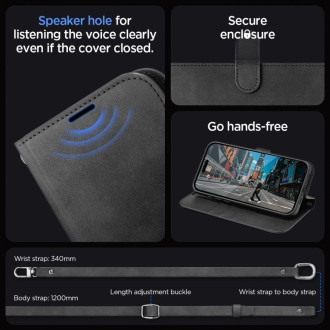 Pouzdro Spigen Wallet S Pro pro iPhone 15 Pro Max - černé