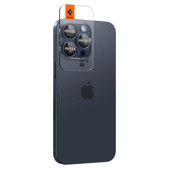 Spigen Optik.tR EZ Fit Camera Protector pro iPhone 14 Pro / Pro Max / 15 Pro / Pro Max - Titanium Blue 2 ks.