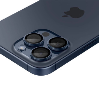 Spigen Optik.tR EZ Fit Camera Protector pro iPhone 14 Pro / Pro Max / 15 Pro / Pro Max - Titanium Blue 2 ks.