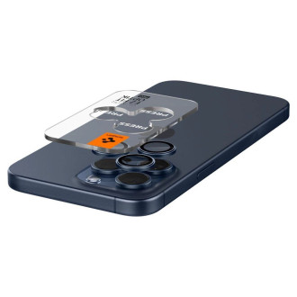 Spigen Optik.tR EZ Fit Camera Protector pro iPhone 14 Pro / Pro Max / 15 Pro / Pro Max - Titanium Blue 2 ks.
