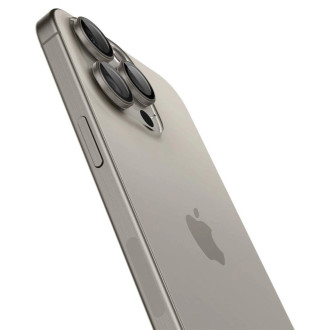 Spigen Optik.tR EZ Fit Camera Protector pro iPhone 14 Pro / Pro Max / 15 Pro / Pro Max - přírodní titan 2 ks.