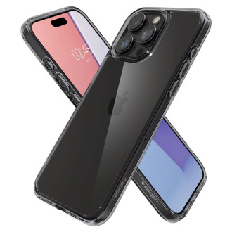 Pouzdro Spigen Ultra Hybrid pro iPhone 15 Pro - průhledné šedé