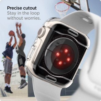 Pouzdro Spigen Ultra Hybrid pro Apple Watch 7 / 8 / 9 (41 mm) - průhledné