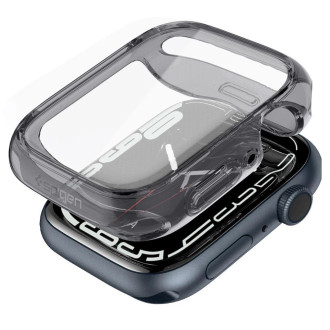Pouzdro Spigen Ultra Hybrid pro Apple Watch 7 / 8 / 9 (41 mm) - průhledné šedé