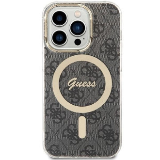 Pouzdro Guess IML 4G MagSafe pro iPhone 15 Pro - černé