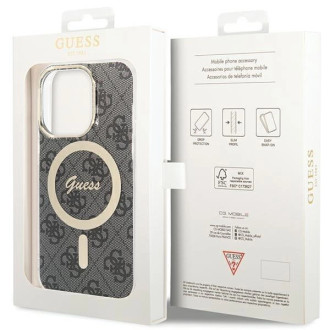 Pouzdro Guess IML 4G MagSafe pro iPhone 15 Pro - černé