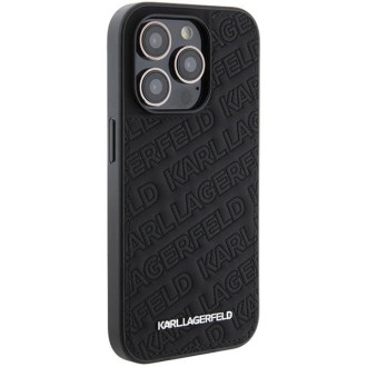 Pouzdro Karl Lagerfeld Quilted K Pattern pro iPhone 15 Pro - černé