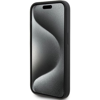 Karl Lagerfeld silikonové pouzdro Karl Script pro iPhone 15 Pro - černé