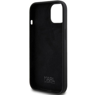 Karl Lagerfeld silikonové pouzdro Karl Script pro iPhone 15 - černé