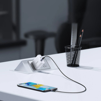 Ugreen US535 USB-C / USB-C PD kabel 240W 5A 1m - šedý