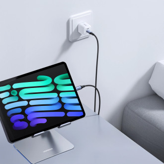 Ugreen US535 USB-C / USB-C PD kabel 240W 5A 1m - šedý
