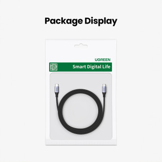 Ugreen US535 USB-C / USB-C PD kabel 240W 5A 1m - šedý