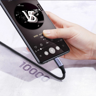Ugreen US334 USB-C 2.0 (úhlový) / USB-C 2.0 (přímý) kabel 100W PD 1 m - černý