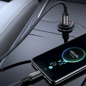 Ugreen US555 100W USB-C / USB-C PD kabel 3 m - šedý