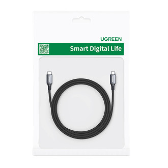 Ugreen US555 100W USB-C / USB-C PD kabel 3 m - šedý