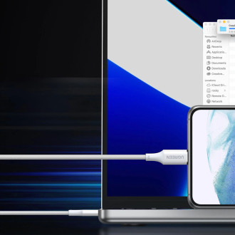Ugreen US557 USB-C / USB-C PD kabel 100W 2m - bílý
