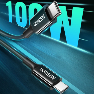 Ugreen US300 USB-C / USB-C 480Mb/s 5A 2m kabel - černý