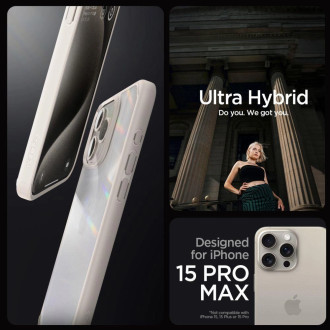 Pouzdro Spigen Ultra Hybrid pro iPhone 15 Pro - přírodní titan