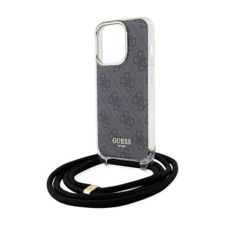 Pouzdro Guess Crossbody Cord 4G Print pro iPhone 15 Pro Max - černé