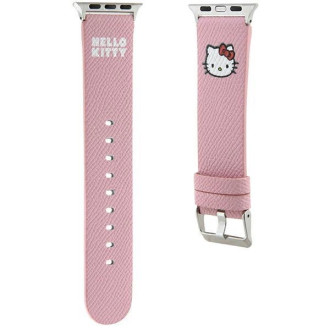 Řemínek Hello Kitty Kitty Head pro Apple Watch 38/40/41mm - růžový