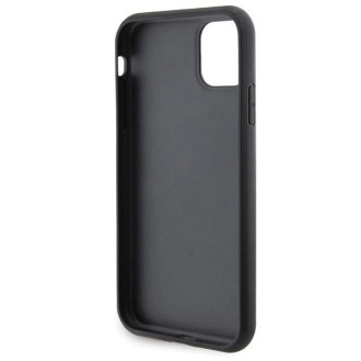 Karl Lagerfeld Gripstand Pouzdro Saffiano Choupette Pins pro iPhone 11 / Xr - černé