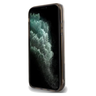 Pouzdro Karl Lagerfeld Liquid Glitter Choupette pro iPhone 11 / Xr - průhledné
