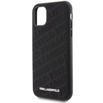 Pouzdro Karl Lagerfeld Quilted K Pattern pro iPhone 11 / Xr - černé
