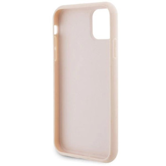Pouzdro Karl Lagerfeld Quilted K Pattern pro iPhone 11 / Xr - růžové