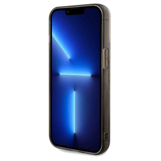 Pouzdro Karl Lagerfeld Liquid Glitter Choupette pro iPhone 13 Pro / 13 - průhledné