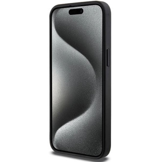 Karl Lagerfeld Gripstand Pouzdro Saffiano Choupette Pins pro iPhone 13 Pro Max - černé