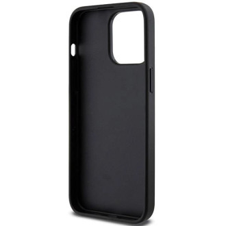 Karl Lagerfeld Gripstand Pouzdro Saffiano Choupette Pins pro iPhone 13 Pro Max - černé