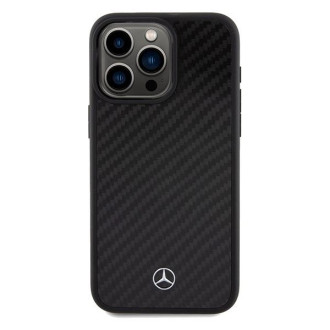 Pouzdro Mercedes Carbon Fiber Dynamic pro iPhone 15 Pro Max - černé