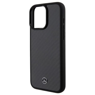 Pouzdro Mercedes Carbon Fiber Dynamic pro iPhone 15 Pro Max - černé