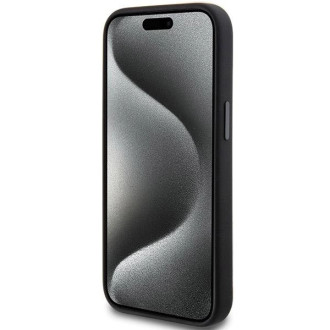 AMG silikonové velké kosočtvercové pouzdro MagSafe pro iPhone 15 Plus / 14 Plus – černé