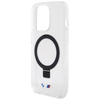 BMW Ring Stand M Collection pouzdro MagSafe pro iPhone 15 Pro Max - průhledné
