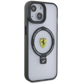 Ferrari Ring Stand 2023 Collection MagSafe Case pro iPhone 15 Plus / 14 Plus – průhledné