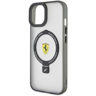 Ferrari Ring Stand 2023 Collection MagSafe Case pro iPhone 15 Plus / 14 Plus – průhledné