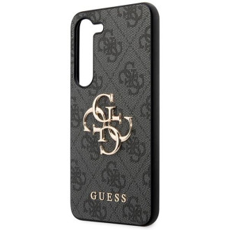 Guess GUHCS23FE4GMGGR S23 FE S711 šedé/šedé pevné pouzdro 4G Big Metal Logo