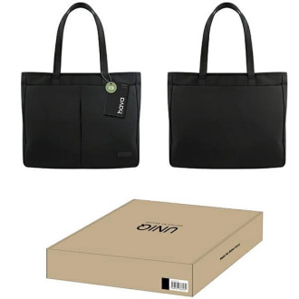 Uniq taška na notebook Hava 16&quot; černá/půlnoční černá RPET