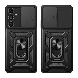 Pouzdro Hybrid Armor Camshield pro Samsung S23 FE s krytem fotoaparátu - černé