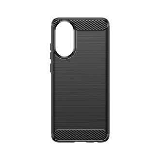 Silikonové pouzdro Carbon Case pro Oppo A78 4G - černé