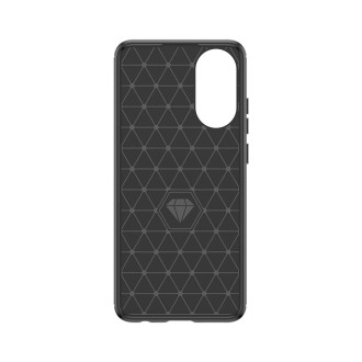 Silikonové pouzdro Carbon Case pro Oppo A78 4G - černé