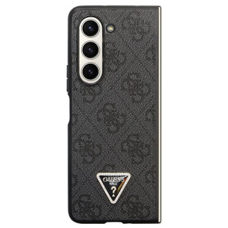 Pouzdro Guess Leather 4G Diamond Triangle pro Samsung Galaxy Z Fold 5 - černé