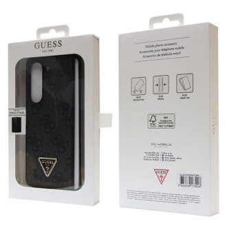 Pouzdro Guess Leather 4G Diamond Triangle pro Samsung Galaxy Z Fold 5 - černé