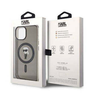 Karl Lagerfeld IML Ikonik MagSafe pouzdro pro iPhone 15 - černé