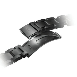 Uniq Osta Strap Case pro Apple Watch 42/44/45/ 49mm Series 1/2/3/4/5/6/7/8/SE/SE2/Ultra Stainless Steel – černá