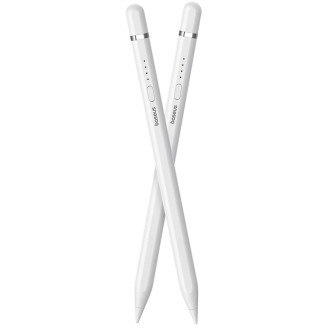 Stylus Baseus Smooth Writing 2 s aktivním hrotem pro iPad + USB-A - Lightning kabel a vyměnitelný hrot - bílý