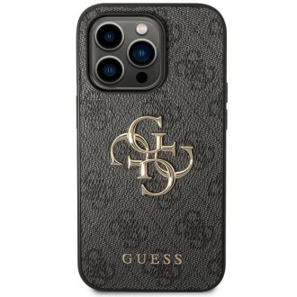 Pouzdro Guess 4G Big Metal Logo pro iPhone 15 Pro Max - šedé