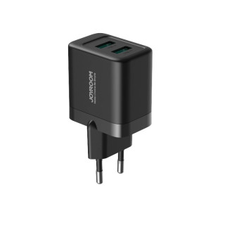 Joyroom JR-TCN01 2xUSB-A 12W 2,4A síťová nabíječka - černá